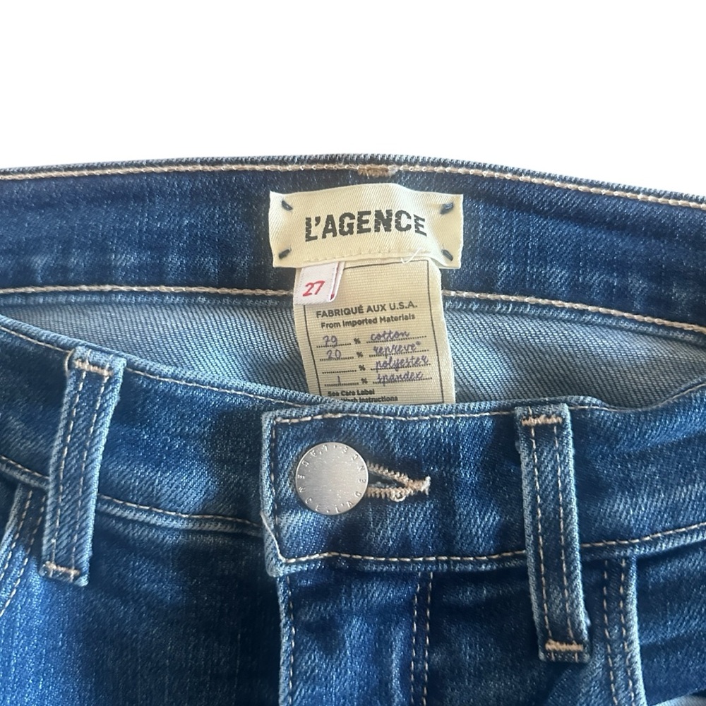 Blue Flared Jeans by L’Agence - Picture 3 of 3